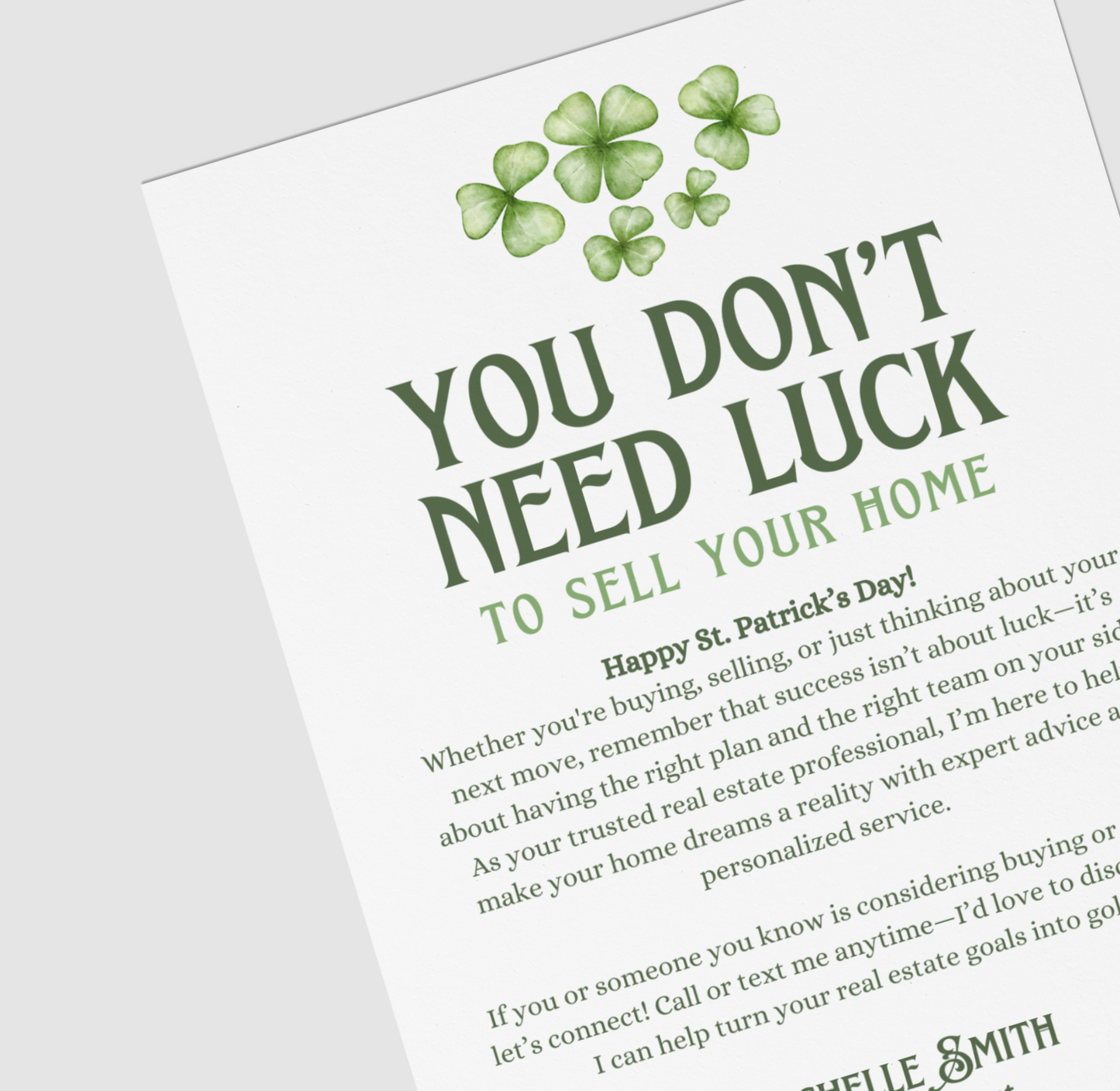 You Don't Need Luck to Sell